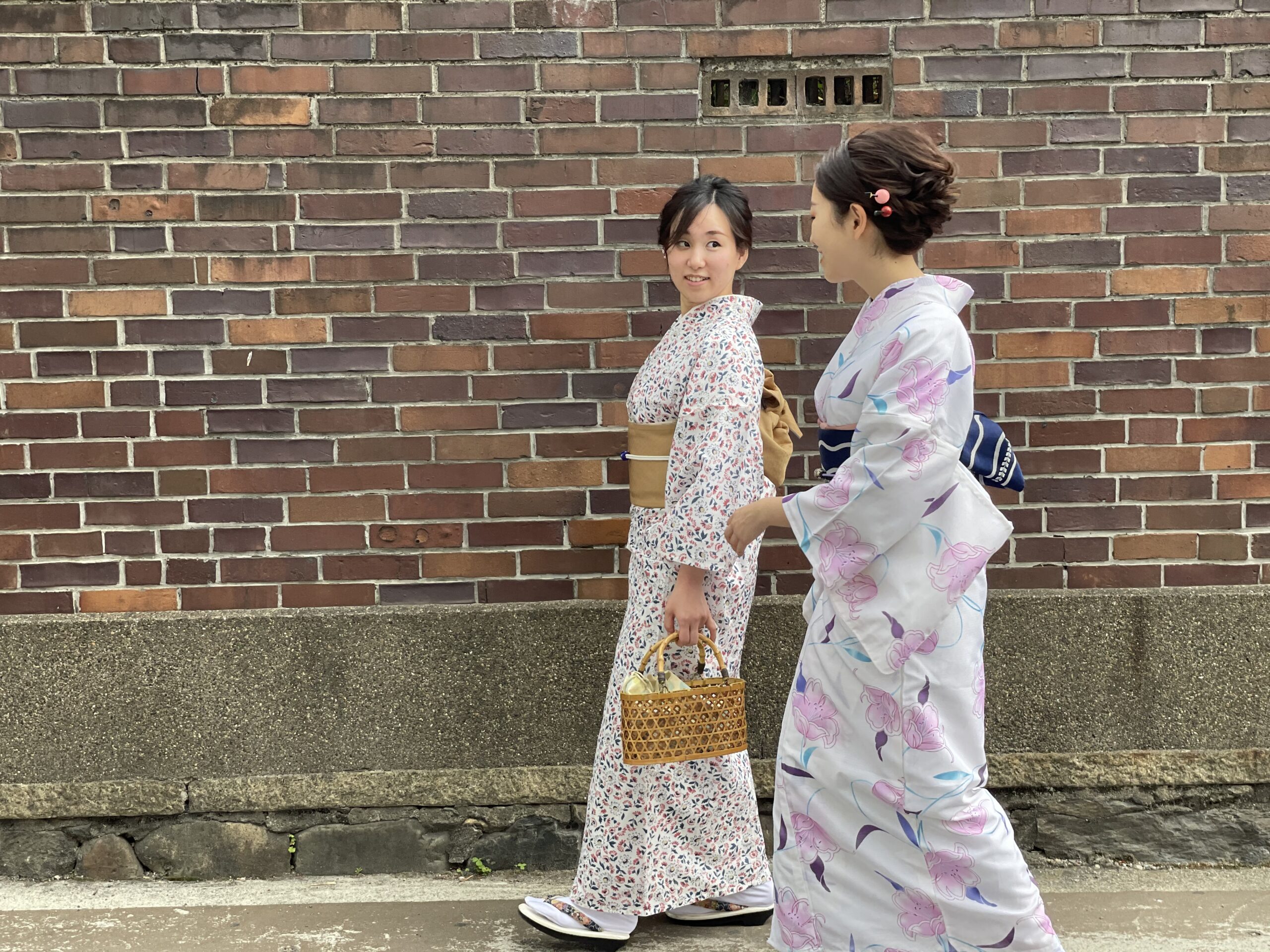 夏仕様のお着物
